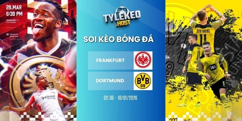 Tỷ lệ kèo Frankfurt vs Dortmund